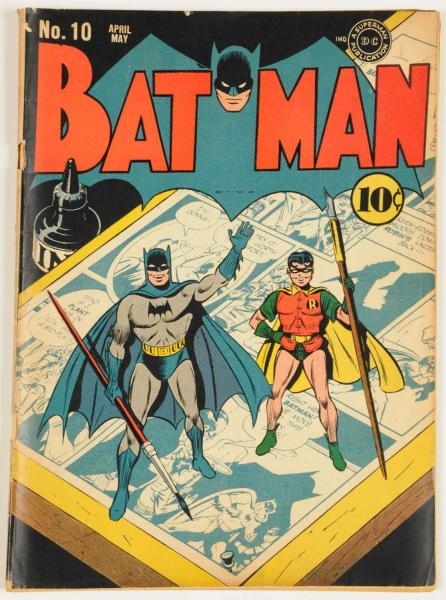1942 BATMAN #10 COMIC BOOK.                       