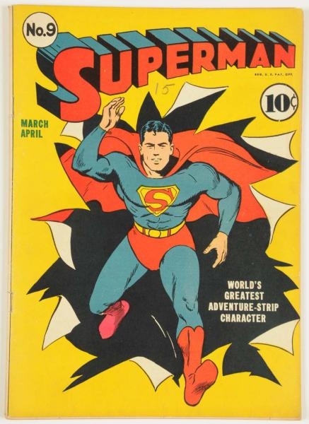 1941 SUPERMAN #9 COMIC BOOK.                      