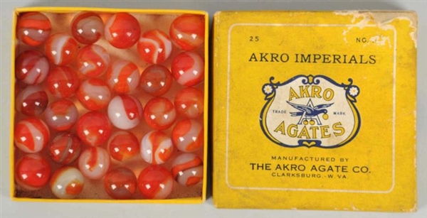 AKRO AGATE IMPERIAL MARBLE BOX SET.               