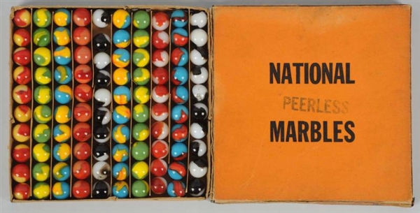 PELTIER NO. 00 NATIONAL MARBLE BOX SET.           