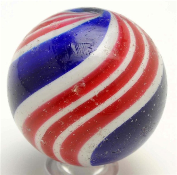 LARGE PEPPERMINT SWIRL MARBLE.                    