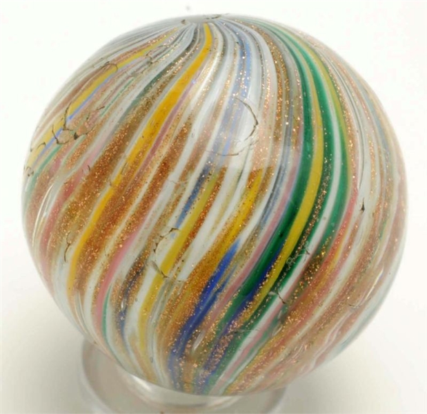 LARGE ONIONSKIN LUTZ MARBLE.                      