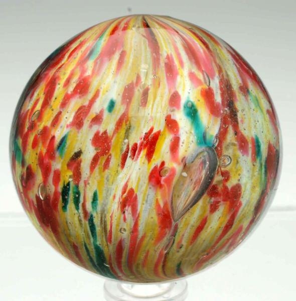 OUTSTANDING & LARGE 4-LOBED ONIONSKIN MARBLE.     