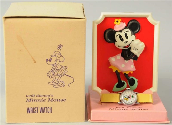 DISNEY MINNIE MOUSE CHARACTER WRIST WATCH.        