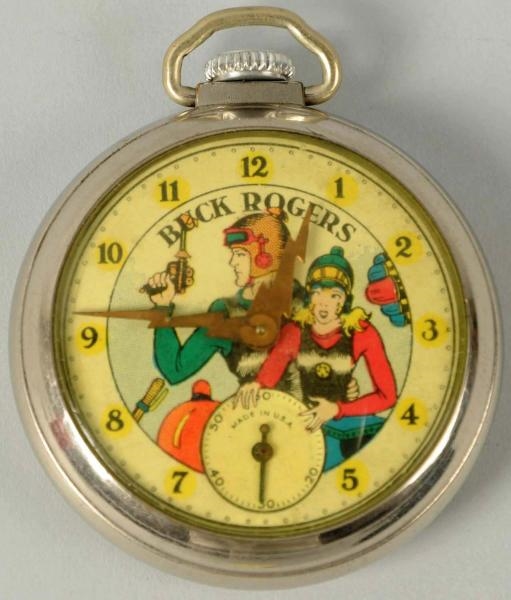 BUCK ROGERS SPACE CHARACTER POCKET WATCH.         