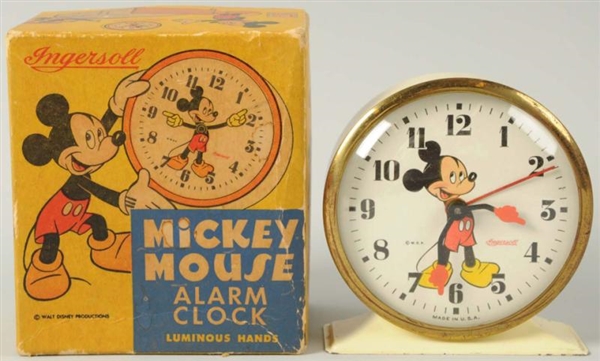 DISNEY MICKEY MOUSE CHARACTER ALARM CLOCK.        