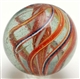 LARGE SOLID CORE SWIRL MARBLE.                    