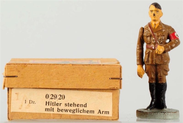 ELASTOLIN HITLER WITH MOVABLE ARM & ORIGINAL BOX. 