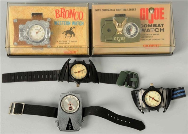 LOT OF 5: CHARACTER WRIST WATCHES.                