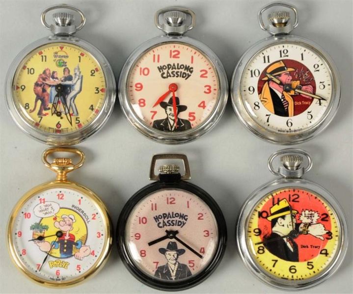 LOT OF 6: CONTEMPORARY CHARACTER FANTASY WATCHES. 