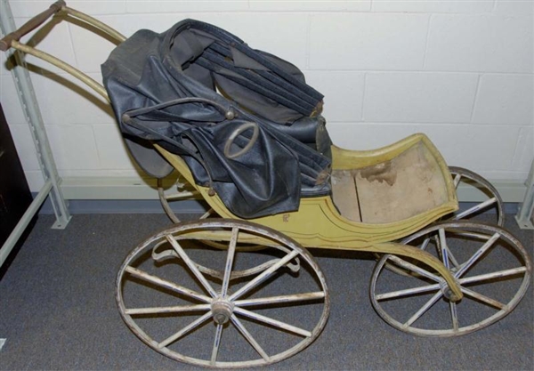 ANTIQUE BABY CARRIAGE.                            