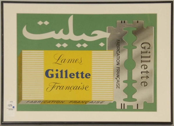 LAMES GILLETTE FRANCAISE SIGN.                    
