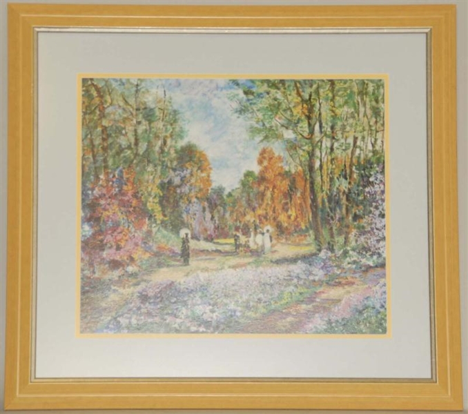 FOREST PROMENADE  SERIGRAPH BY POLAK.             
