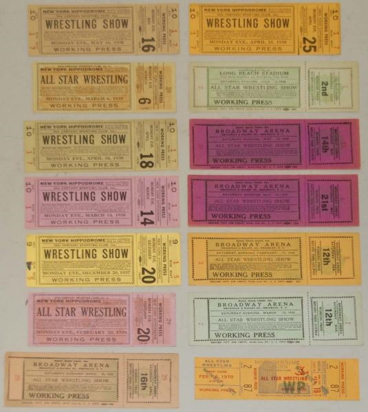 LOT OF ASSORTED SHOW TICKETS.                     