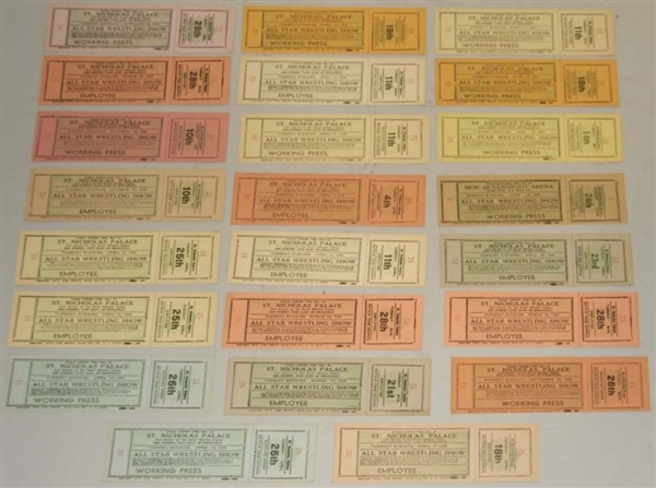 LOT OF ASSORTED ST. NICHOLAS PLACE SHOW TICKETS.  