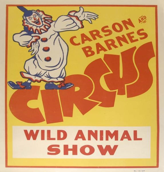 LOT OF 6: ASSORTED CIRCUS POSTERS.                