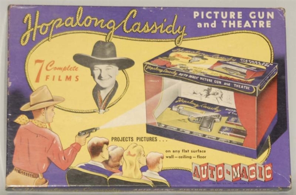 HOPALONG CASSIDY PICTURE GUN & THEATER SET.       