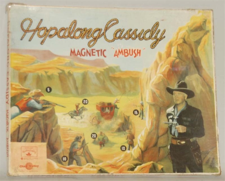 SCARCE HOPALONG CASSIDY MAGNETIC AMBUSH GAME.     