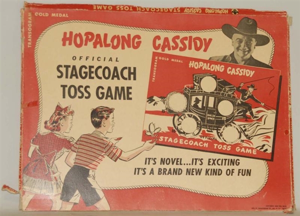 LOT OF 3: VINTAGE HOPALONG CASSIDY GAMES.         