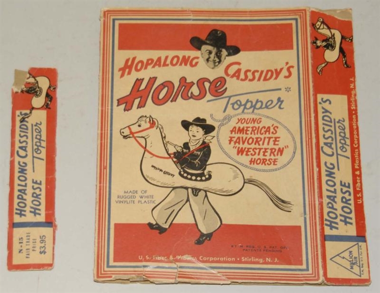 HOPALONG CASSIDY BLOWUP TOPPER THE HORSE.         