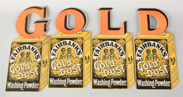 1912 GOLD DUST TWINS CUTOUT BANNER STRINGER SIGNS 