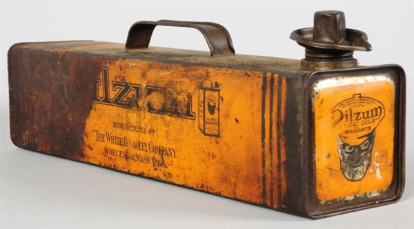 1920S OILZUM UNDER-THE-SEAT OIL CAN.              