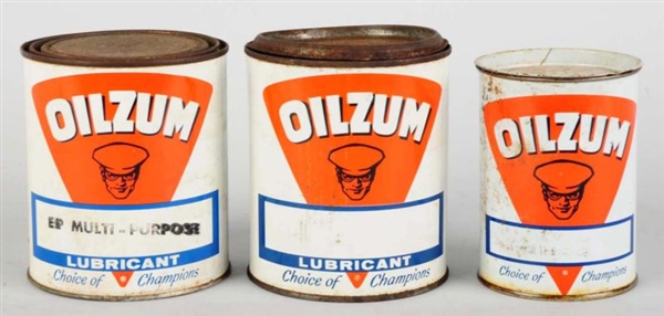 LOT OF 3: OILZUM MULTI-PURPOSE LUBRICANT CANS.    