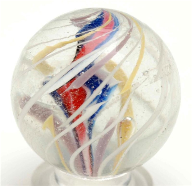 STUNNING END-OF-CANE 3-STAGE RIBBON MARBLE.       