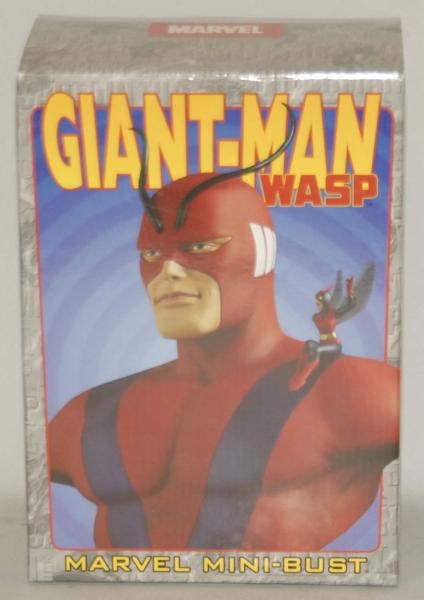 2001 MARVEL GIANT-MAN AND WASP MINI-BUST FIGURE.  