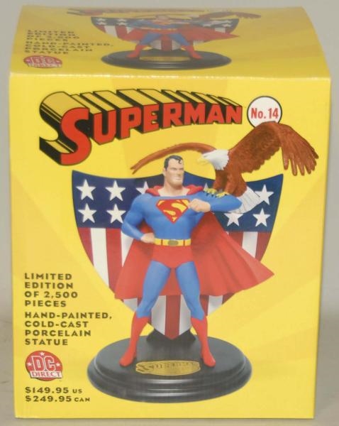DC DIRECT SUPERMAN NO.14 STATUE IN BOX.           