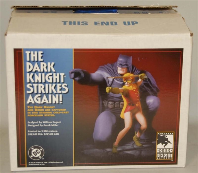 DC COMICS THE DARK KNIGHT BATMAN STATUE IN BOX.   