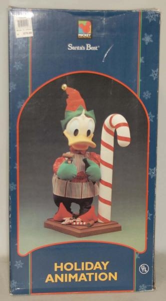 DONALD DUCK ANIMATED CHRISTMAS FIGURE IN BOX.     