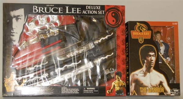 LOT OF 2: MODERN  BRUCE LEE ITEMS IN BOXES.       