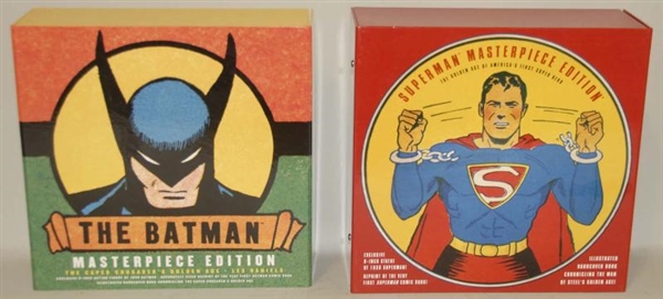 BATMAN & SUPERMAN MASTERPIECE EDITIONS IN BOXES.  