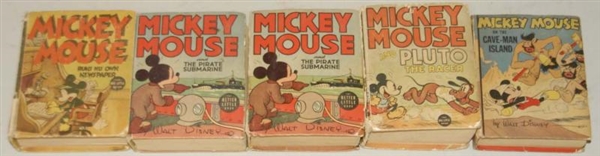 LOT OF 5: MICKEY MOUSE BIG LITTLE BOOKS.          