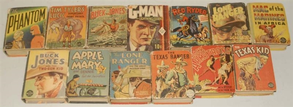 LOT OF 12: ASSORTED CHARACTER BIG LITTLE BOOKS.   
