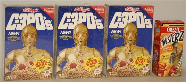 LOT OF 20+ STAR WARS CEREAL BOXES.                