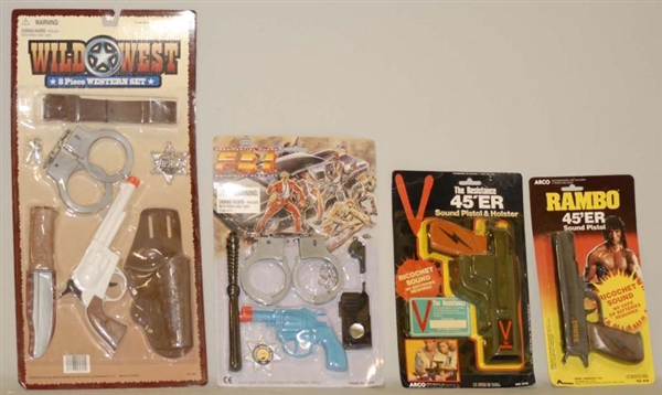 LOT OF ASSORTED 1980S - 1990S GUN TOYS.           
