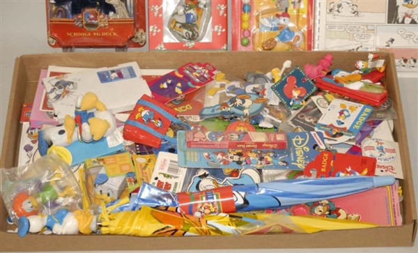 LOT OF ASSORTED DONALD DUCK TOYS.                 
