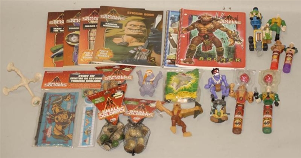 LOT OF SMALL SOLDIERS TOYS.                       