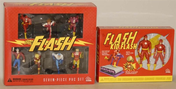 LOT OF 2: THE FLASH FIGURE SETS IN BOXES.         