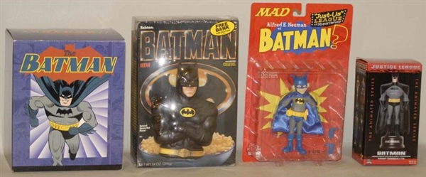 LOT OF BATMAN TOYS IN BOXES.                      