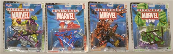 LOT OF ULTIMATE MARVEL PLANES IN BOXES.           