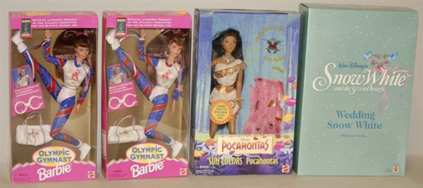 LOT OF ASSORTED MODERN BARBIES IN BOXES.          