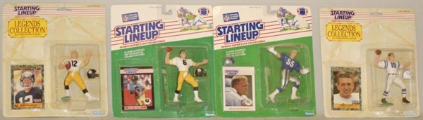 LOT OF 9: STARTING LINEUP SPORTS FIGURES ON CARDS 