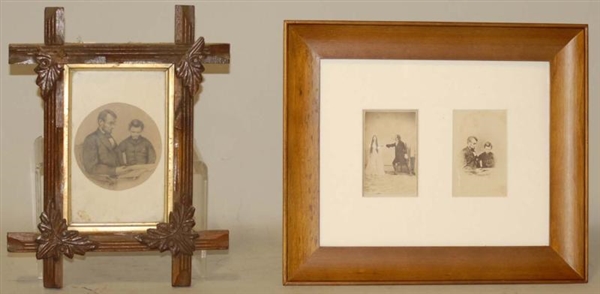LOT OF 2: FRAMED ABRAHAM LINCOLN PHOTOS.          