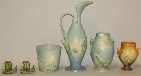 LOT OF 6: THORNAPPLE ROSEVILLE PIECES.            