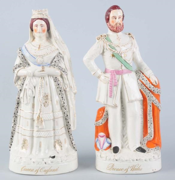 PAIR OF 1850S STAFFORDSHIRE FIGURINES.           