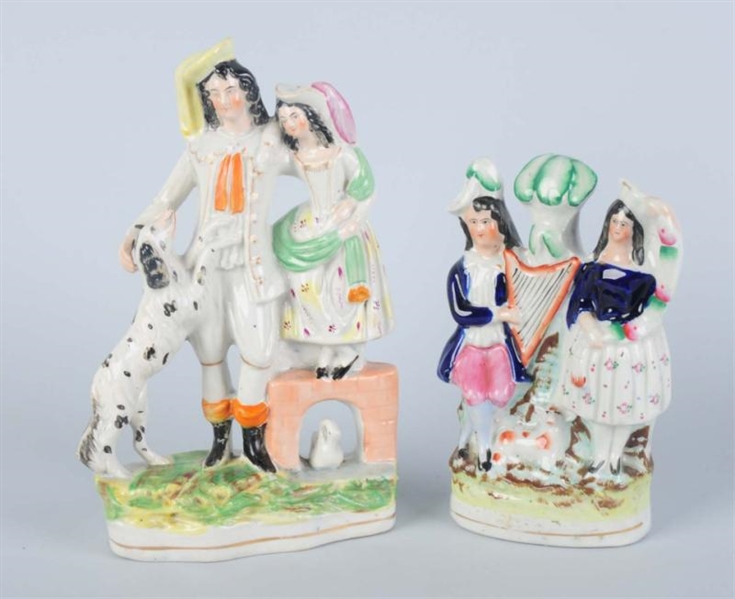 PAIR OF 1850S STAFFORDSHIRE FIGURINES.           
