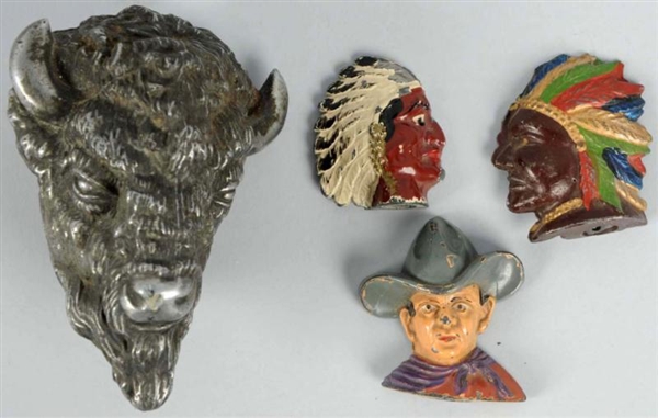 LOT OF 4: ASSORTED WESTERN PIECES.                
